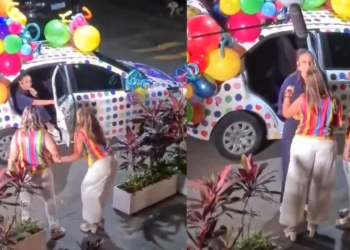 Com carro de mensagem, Ivete Sangalo surpreende fã em aniversário