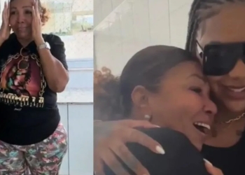 Ludmilla faz surpresa e presenteia avó com apartamento em frente à praia