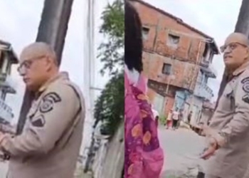 Comandante da PM fala sobre policial que hostilizou garota em Camaçari: ‘imagens agressivas’