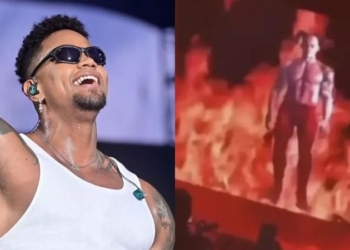 Léo Santana se pronuncia e esclarece polêmica de satanismo em show