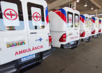 Mais de 180 cidades baianas serão beneficiadas com novas ambulâncias