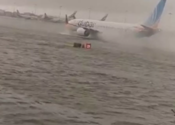 Dubai fica debaixo d’água após fortes chuvas e contabiliza prejuízos