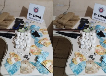 Trio suspeito de tráfico é preso com pistola na Bahia