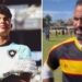 Goleiro Bruno tenta se aproximar do filho após ele assinar com o Botafogo