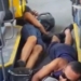 Passageiros se jogam no chão de ônibus durante tiroteio na Suburbana nesta quarta-feira (12)