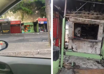 Ex-companheiro incendeia barraca de vendedora de água de coco em Salvador