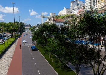 Prefeitura de Salvador inicia obras de requalificação do calçadão da Avenida Contorno